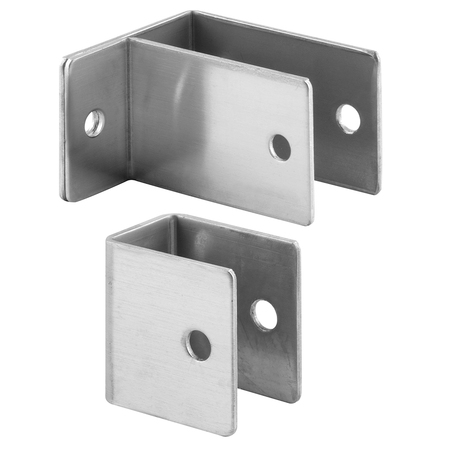 PRIME-LINE Stainless Steel U-bracket and One Ear Wall Bracket, 1/2 in., Stainless Steel, Satin Single Pack 656-2891-SS